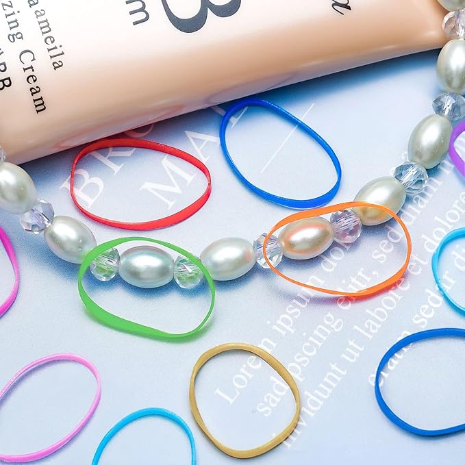 1000pcs Brown Mini Hair Rubber Bands,Soft Small Hair Ties Bands for Kids Toddlers Girls,Elastic Hair Ties for Hair Styling Ponytails Hair Accessories (Multicolored)