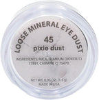 Pixie Dust Light Pale Pink Metallic White Single Loose Powder Eyeshadow; Talc & Paraben Free, No Animal Testing & Cruelty Free