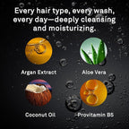 Hawthorne All Day Men's Shampoo and Conditioner Set. Sulfate Free Shampoo and Conditioner with Pure Avocado Oil and Aloe For Stronger, Healthier Hair. Night Swim Cologne Scent. 16 fl. oz. each.