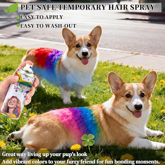 2 Pack Blue hair spray,Hair spray temporary for Women Kids Men, Washable Temporary Hair Dye Spray，Spray hair color Non-Sticky，For Christmas Party, Halloween Crazy Hair Day,Cosplay Party