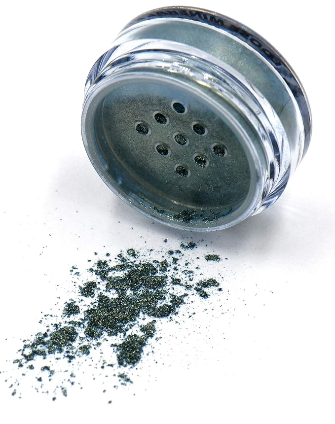 Emerald City Teal Jewel Green & Hints of Golden Sparkle Single Loose Powder Eyeshadow; Vegan, Talc & Paraben Free