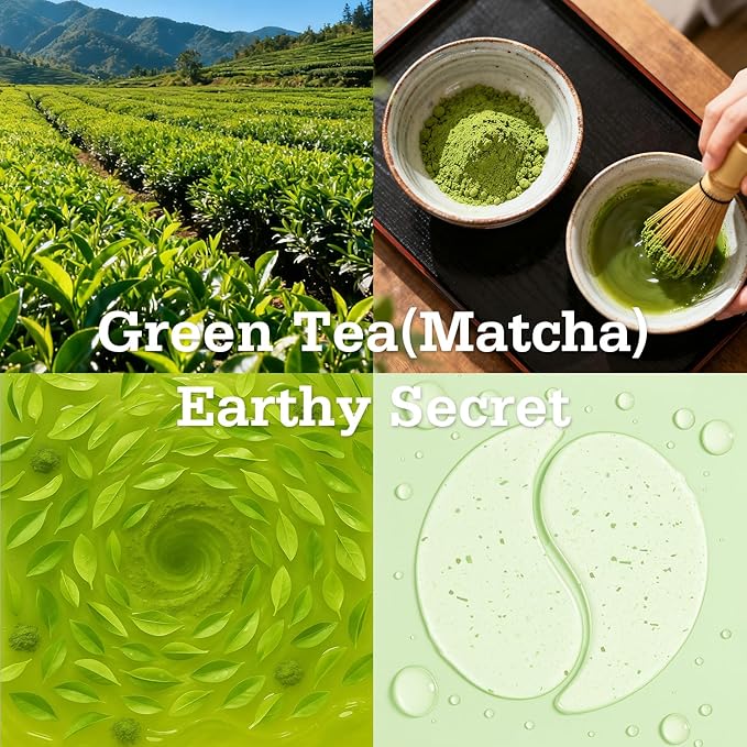Matcha Hydrogel Under Eye Patches 28 Pairs Antioxidant Green Tea Eye Mask for Puffy Eyes and Dark Circles 5 Minute Cooling Hydration Under Eye Treatment Ophthalmologist Tested