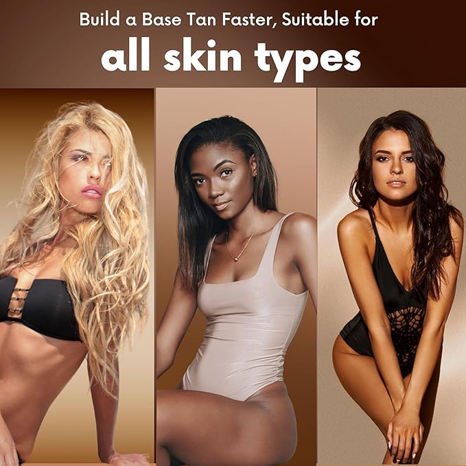 Disco Bronze Tanning Lotion with Bronzer – Bronzing Accelerator 30X DHA Indoor/Outdoor Tanning Bed Lotion for Men & Women, DHA Self Tanner, Skin Firming Ingredients, Hypoallergenic, Get Dark Fast