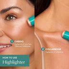 Thrive Causemetics Triple Threat Color Stick: Cream Highlighter Stick with Vitamin E, Evening Primrose Oil, Waterproof Smudge Proof Face Makeup Formula, Joy (Gold Shimmer)