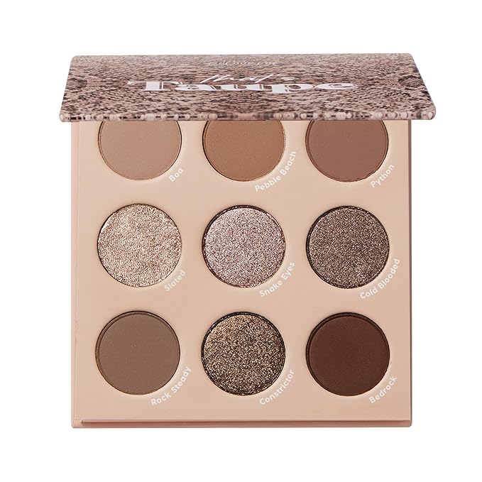 ColourPop That's Taupe Eyeshadow Palette - Cool-Toned Shadow Palette with Metallic and Matte Finishes - High-Pigment Eye Makeup with a Long-Wearing Formula (0.3 oz)
