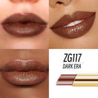 Brown Lipstick Moisturizing for Women Shimmer Tinted Lip Balm Hydrating Nourishing Chocolate Lip Gloss Vegan& Cruelty Free Lip Makeup, ZG117 Dark Era
