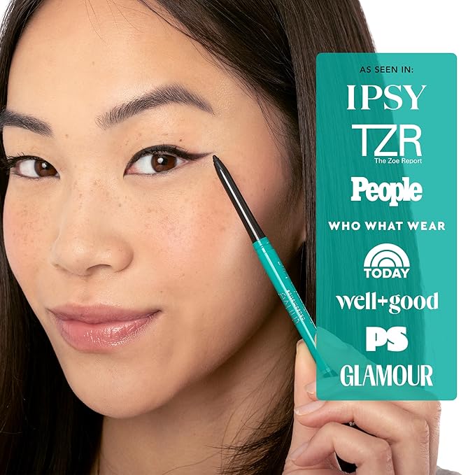 Thrive Causemetics Infinity Waterproof Eyeliner Pencil, Built In Sharpener & Smudge Tip, Long Lasting, Smudge Proof, Hyaluronic Acid & Shea Butter, Vegan & Cruelty Free, Alondra (Aubergine Shimmer)