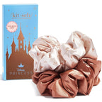 Kitsch & Disney Satin Scrunchies for Women - No Crease Hair Ties for Girls | Big Scrunchies with All Hair Types and Textures, Perfect for Day or Night | Ideal Gifts for Women - 2 Pcs, Desert Crown