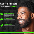 Liquid Biotin Collagen Peptides for Beard Growth and Thickening - Men's Beard and Hair Growth Supplement - Biotin Liquid Drops 96,000mcg 6X More Absorption