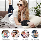 5Pcs Mulberry Silk Hair Ties,Silk Hair Scrunchies for Frizz & Breakage Prevention,No Damage,Elastic Ponytail Holders, Funny Gifts for Girlfriend Her Mon Grandma Daughter