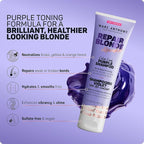Marc Anthony Bond Repair Purple Hair Shampoo for Blonde & Grey Hair, Blonde Repair - Color-Safe Toning Hair Shampoo Neutralizes Yellow, Brassy Tones & Repairs Weak Broken Bonds
