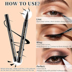 docolor Waterproof Eyeliner Pen Super Slim Precise All Day Black Eyeliner Liquid Professional Makeup Liquid Eye Liner Pencil for Women