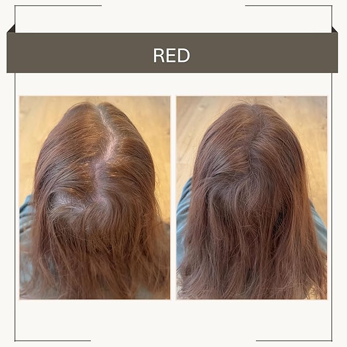 Joan Rivers Great Hair Day Root Touch Up Powder – Fill-in Powder for Thicker, Fuller Looking Hair (Red)