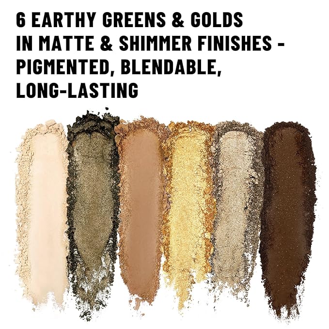 6 Colors Mini Eyeshadow Makeup Palette Olive-colored Neutral Tone Eye Shadow Matte & Shimmer Nude Make Up Pallet with Mirror Blendable Highly Pigmented Travel Size Gift Kit 04