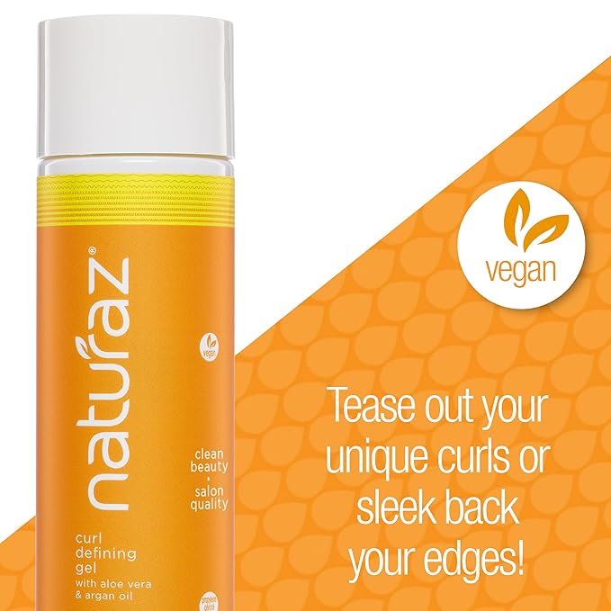 Curl Defining Gel - 100% Vegan, Cruelty Free, Paraben Free - Deep Moisture, Medium Hold, Aloe Vera Based Gel for Curly Hair - Anti-Frizz Curl Definer, Loose Curls and Wavy Hair - 8 Oz