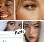 Fazit Makeup Patches - Snowflake Eye Rays - Glow Up Make-Up Patches - Cute Glitter Makeup Accessories for Women - Cosmetic Glitter for Face