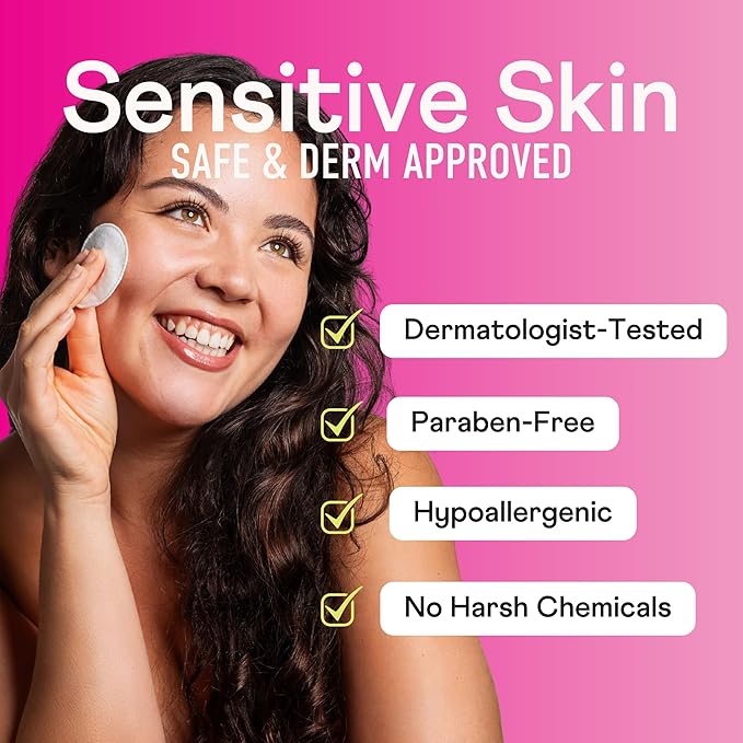 Swisspers Premium Cotton Rounds – 100 Count (Pack of 6) - 100% Pure Cotton - Soft, Absorbent, Hypoallergenic Pads for Makeup Removal, Skincare, Baby Care and Facial Cleansing - Lint Free