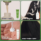 Clairol Natural Instincts Demi-Permanent Hair Dye, 4RR Dark Red Hair Color, Pack of 3