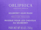 Obliphica Seaberry Hair Mask - Deep Conditioning Hydrating Treatment for Dry and Damaged Hair - Moisturizing Hair Repair and Growth Mask for Medium, Coarse, and Color-Treated Hair - 8.5 Ounces