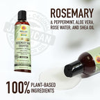 Tropic Isle Living Rosemary Mint Shampoo, 8 oz - Gently Cleanses and Nourishes Hair from Root to Tip, Free from Harmful Ingredients, Cruelty-Free, Suitable for All Hair Types