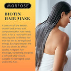 Morfose Professional Biotin Hair Mask for Dry, Damaged, or Brittle Strands, Repairs and Protects, Soft, Smooth and Healthy Hair, reduces Brakage and Split-Ends, (large, 16.9 Fl Oz)