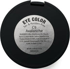 Avalanche Medium Royal Blue Denim Metallic Shimmering Smokey Eye Pressed Powder Single Vegan Eyeshadow; Talc, Paraben & Cruelty Free