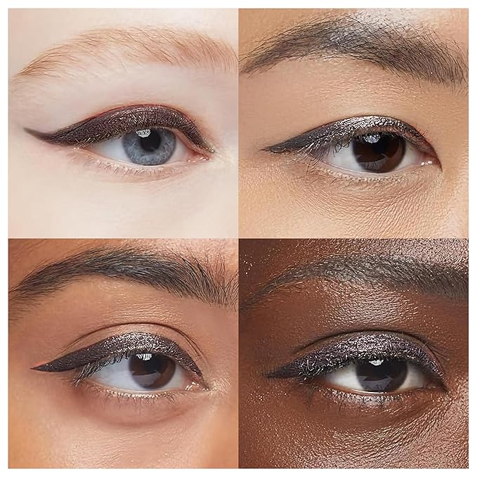 Liquid Eyeliner - Hypoallergenic Eyeliner with Fine Brush Tip, Long-Lasting Waterproof Eye Liner - Cruelty-Free, Vegan, Hypoallergenic, Gluten-Free, Smooth Application Liquid Eye Liner, Brown 2mL