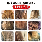 ALFHEIM Argan+ Repairing Shampoo for Dry, Damaged & Frizzy Hair with Argan Oil, Keratin, Panthenol & Vitamin E – Deep Moisture, Shine Boost, Frizz Control, Color Safe, Sulfate Free Travel Size