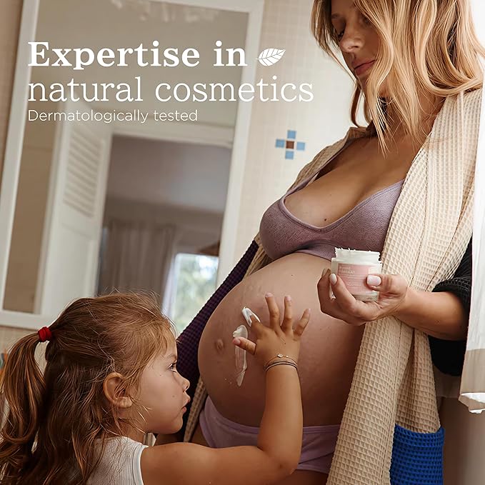 MINOIS PARIS Firming Belly Balm – 99.8% Natural Pregnancy Stretch Mark Cream – Belly Butter for Pregnancy & Postpartum – Hydrating, Firming, Gentle Care – Made in France – 3.4 fl oz