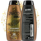 Disco Bronze Tanning Lotion with Bronzer – Bronzing Accelerator 30X DHA Indoor/Outdoor Tanning Bed Lotion for Men & Women, DHA Self Tanner, Skin Firming Ingredients, Hypoallergenic, Get Dark Fast