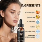 Sunless Tanning Drops for Water & Beverages – Oral Tanning Supplement, Natural Sunkissed Glow for Face & Body, Vegan & Safe, No Sun Required, Watermelon Flavor (2.02 fl.oz)