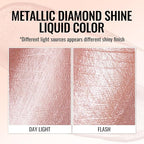 Oulac Pink Nude Metallic Shine Lipstick for Women, Dual Use for Lips & Eyeshadow, Long Lasting Lip Gloss, Metallic Matte High Impact Lip Color No Transfer Vegan Formula, 4.5ml, MD01