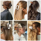 3 Styles Hair Clips for Women Small Medium Big Claw Clips for Thin Thick Hair 12 Pcs Hair Claw Clips Hair Clips Combination Hair Accessories for Women (Transparent)