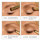 LAURA GELLER NEW YORK Shadow Skills 4-Piece Brush Set - Essential Eyeshadow Brushes - Pack of 4