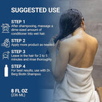 Dr. Berg Biotin Conditioner for Men & Women (Improved High-Performance Formula) - Independently Tested & Certified Paraben- Sulfate- & Silicone-Free - Infused w/Biotin, Argan & Botanicals - 8 Fl oz