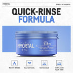 Immortal NYC Fiber Cream Hair Pomade - Flex Strong Hold - Low Shine All Natural Water-Based Cream Pomade for Men - No Residue, All Hair Types