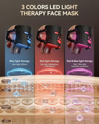 FOLOKE LED Light Therapy Mask Skin Care Mask, LED Red Light Therapy 630nm & 850nm Wavelength for Home Use, Body Beauty Machine for Care at Home