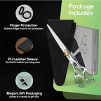 Suvorna 6" Hair Scissors Professional - Hair Shears for Women & Men - Extremely Sharp Hair Cutting Scissors to Cut Hair - Right Hand Barber Shears for Hair Cutting for Hairdressers and Professionals