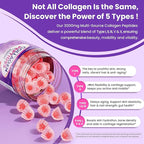 2 Pack Collagen Gummies for Women & Men 3000mg, Hydrolyzed Collagen Peptides with Antioxidant Blend & Digestive Enzymes, Multi Collagen (Type I,II,III,V,X) for Anti-Aging, Hair, Skin, Nails,Sugar Free