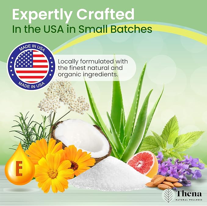 Best Organic Sitz Bath Soak Postpartum Care & Post Partum Essentials, Natural Hemorrhoid Treatment for Women & Moms with Epsom Dead Sea Salt Witch Hazel, Sitz Bath for Toilet, Thena