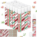 24 Pcs Bible verse Lip Balm Moisturizing 0.07 oz Lip Care Product Bulk Christian Gift with Inspirational Scripture for Women Faith Religious Happy Moment Praise Friend Teacher Worker Employee