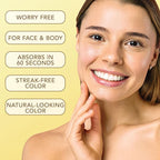 Jergens Natural Glow Hydra Gel Moisturizer, Hyaluronic Acid Tanning Lotion, Hydrating Tanning Gel, Fragrance-Free Self Tanner, Medium to Deep Skin Tones 8.3 Oz