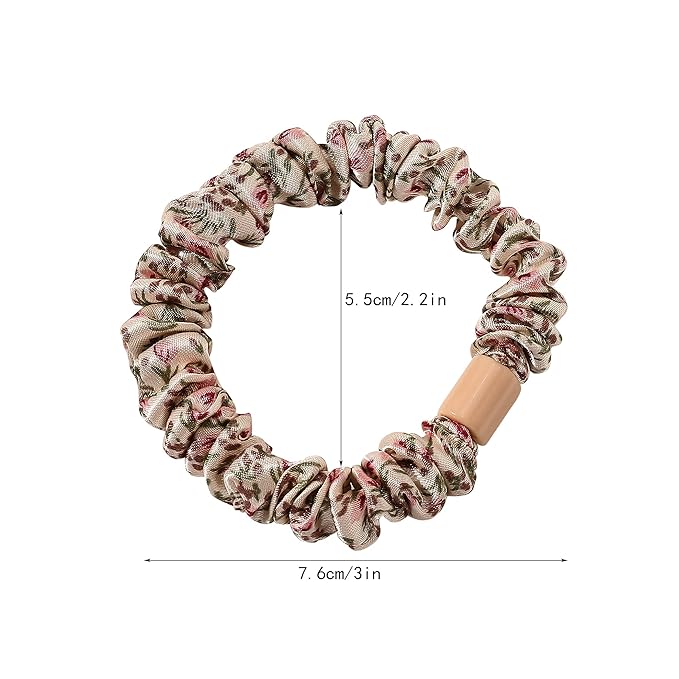 Hair Ties Silk Satin Scrunchies - Small Mini Thin Elestics Ponytail Holder Hair Bands Skinny Scrunchy For Thick Curl Hair No Crease Hair Ties Soft Accessories No Hurt Your Hair for Women and Girls