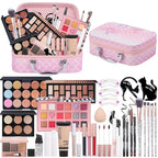 Makeup Kit For Girls, Makeup Set For Teen Beginners, Make up Gift Set For Women with Makeup Box, Eyeshadow Palettes, Foundation, Concealer, brushes set (Colors 18)