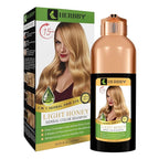 HERBBY Hair Color Shampoo for Gray Hair Coverage&Color Transform with 9 Herbal Extracts –Long Lasting(6-8 Weeks),Shiny,Evenly Colored,Instant Hair Dye Shampoo&Conditioner, 500 Ml (LIGHT HONEY COLOR)
