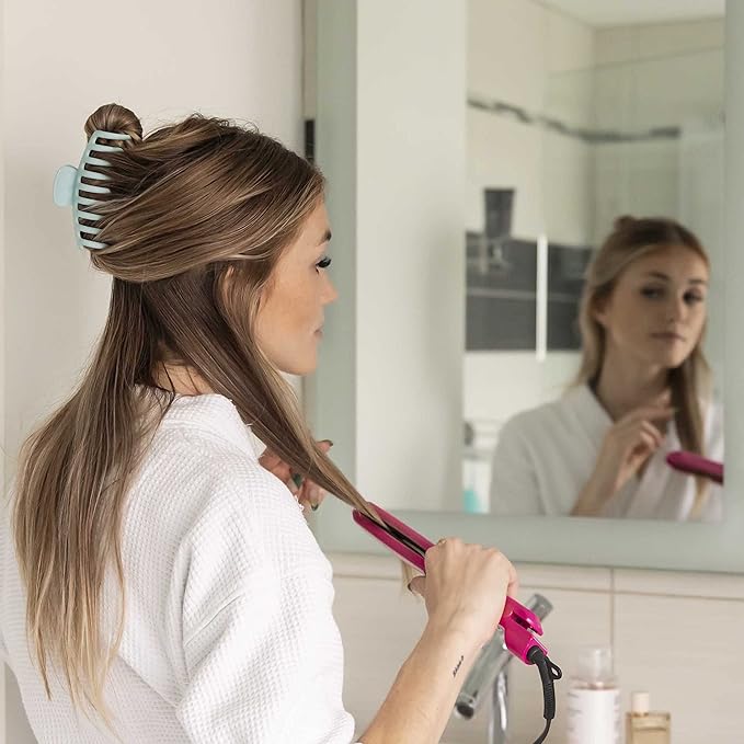 FRAMAR Large Claw Clips For Thick Hair – Large Hair Clip For Thick Hair, Big Hair Clips For Women, Hair Claws Clips For Women, Pastel Hair Clips, Pastel Claw Clip - 4 Pack Non Slip Matte Finish