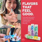 Eco Lips Bee Free Variety Pack Vegan Lip Balm | Candelilla Wax, Cocoa Butter & Coconut Oil Lip Care. Soothe & Moisturize Dry, Chapped Lips - 100% Plastic-Free Plant Pod Packaging - Made in USA