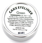 Matte Forest Emerald Green Cake Eyeliner & Pressed Eyeshadow, Water Activated Powder; Gluten & Cruelty Free