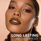 Brown Lipstick Long Lasting Lipsticks for Women Pigmented Smudgeproof Transferproof Vegan Cruelty Free Lip Color, A54 Delightful