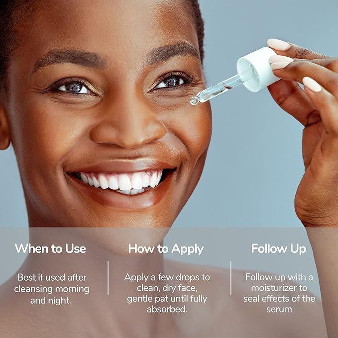 Natural Outcome Face Serum Set Hydrating Hyaluronic Acid and Vitamin C Face - Pack of Two Anti Aging Facial Serum Kit 1 oz Each, Vegan, Cruelty Free & Fragrance Free